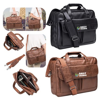 PU Leather Notebook Briefcase Business Bag
